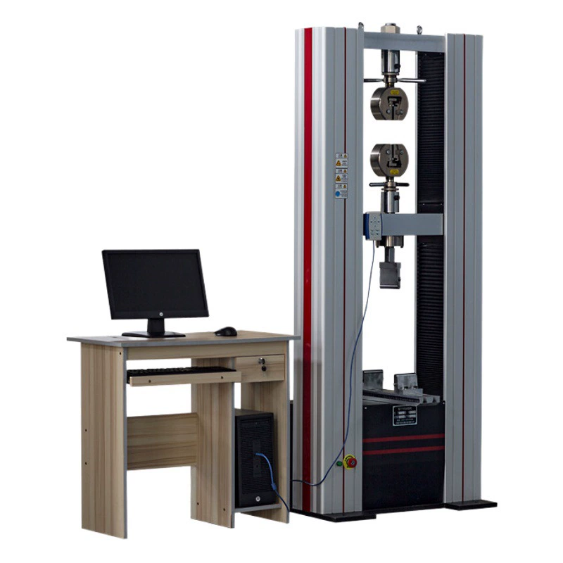 Микрокомпьютерное управление электронная Растяжимая машина 10 тонн металлического материала на растяжение двойная рукоятка типа портальная стальная прутковая машина для испытания на растяжение