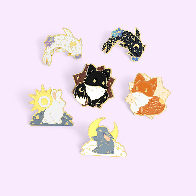 Stoving Varnish Design Cute Style Cute Pin Animal Alloy Stoving Varnish Unisex Brooches