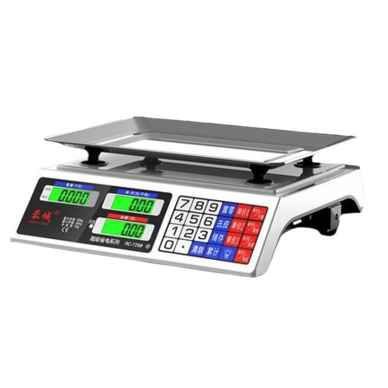 Escala electrónica de mesa plana pesadora doméstica comercial pequeña barraca de venta de verduras báscula electrónica de mesa de verduras cocina