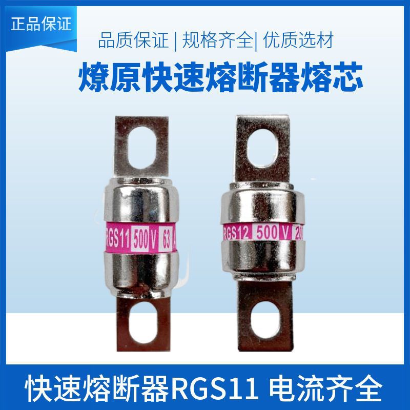 RGS11快速熔断器 RGS12 32A40A50A63A80A100A 陶瓷保险管500V燎原