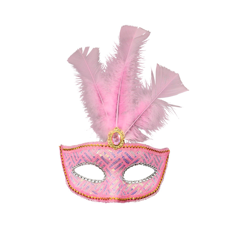Halloween máscara de plumas de sequillas de carnaval fiesta de mascaras de navidad máscara de encaje sexy para mujeres TK