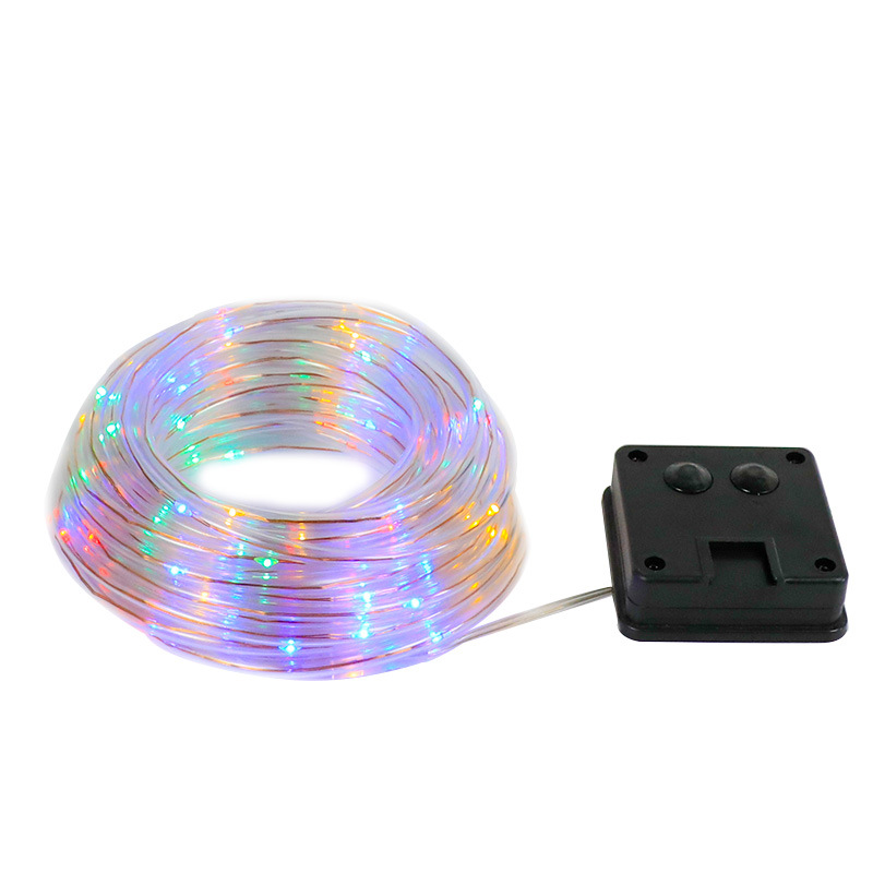 Transfronterizos al aire libre tubo solar lámpara string PVC cuerda de luz de Navidad LED jardín decoración de patio barra de luz