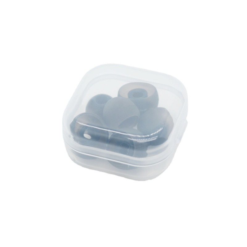Zhongshan Zhensheng bala de dos colores de silicona suave caso del auricular enchufe del auricular caso grande, mediano y pequeño 6 unids caja de almacenamiento gratuito