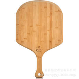 竹木披萨板木托盘西餐切面包牛排蛋糕实木披萨盘寿司木质圆 形底