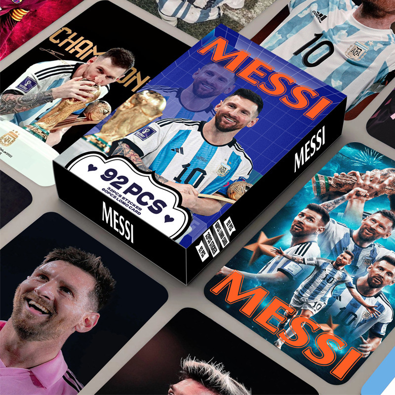 92 Lomo Cards Messi Double-Sided Photo Cards Star Collection Photo Cards Messi Card Stickers 92 Lomo Cards Messi Double-Sided Photo Cards Star Collection Photo Cards Messi Card Stickers