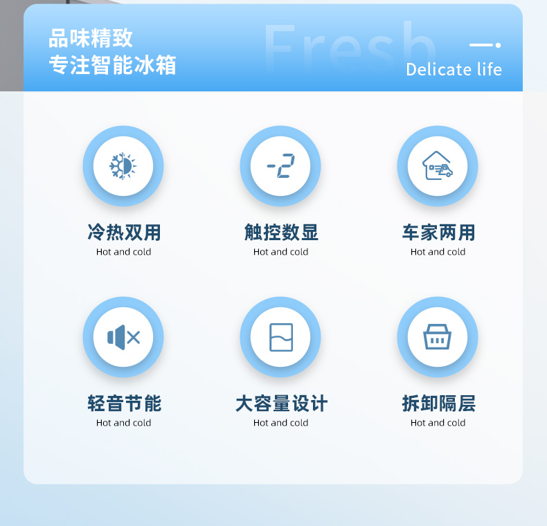 New Car Refrigerator, Universal Special Truck, Mini Small Household Dormitory Refrigeration and Freezing Dual-Purpose