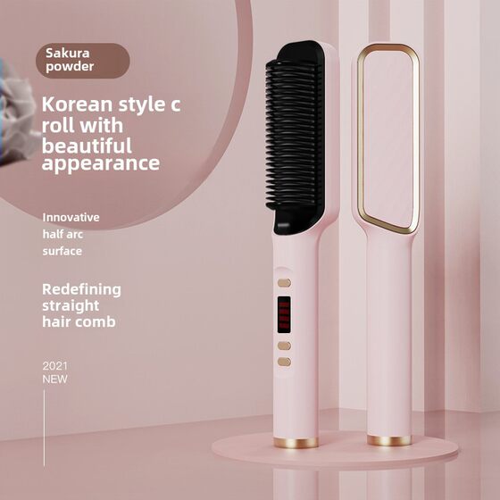 Anion straight hair comb does not hurt hair straightener straight hair curler dual-use hair curler household lazy hair curler foreign trade cross-border