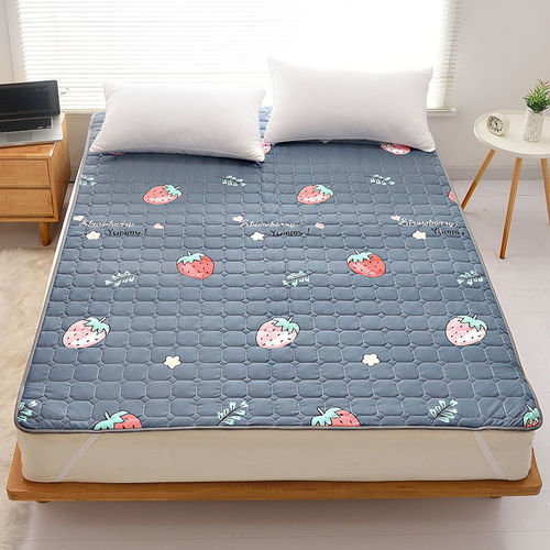 Four Seasons Universal Non-slip Machine Washable Thin Mattress Protector with Thick Tatami Bed Mattress Cover for Single and Double Use Student Dormitory
