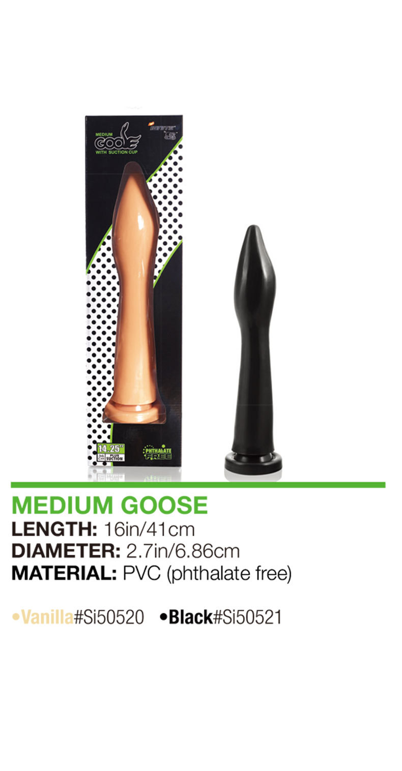 Extra-Large PVC Anal Plug Dildo, 37.5 cm Black-Brown, Suction-Friendly Base — detail image 3