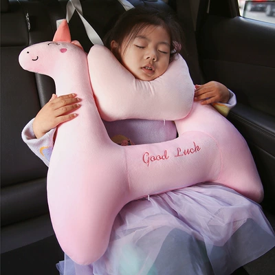 Children's Car Sleeping Artifact Headrest - childrens-sleep-unicorn-pillow-headrest-6048cm