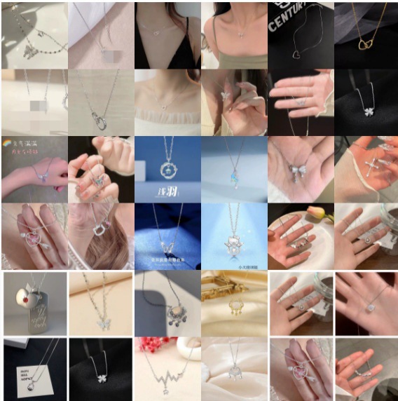 项链气质蝴蝶爱心项链女小清新百搭设计感满满