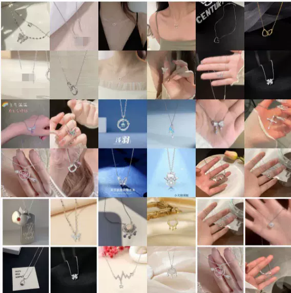 项链气质蝴蝶爱心项链女小清新百搭设计感满满