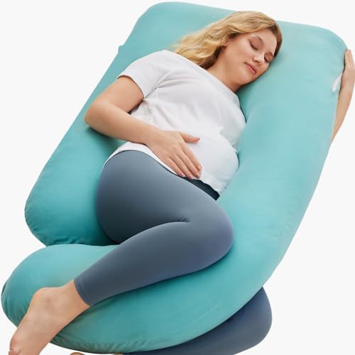 Almohada para mujeres embarazadas, protector de cintura, artefacto para dormir lateral, almohada en forma de U para piernas durante el embarazo, funda de almohada desmontable, explosión transfronteriza de Amazon