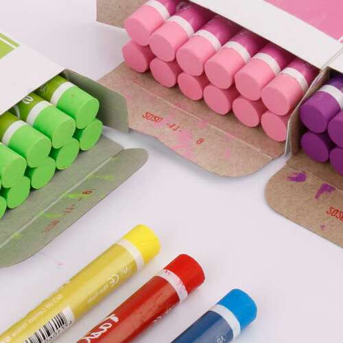 Taiwan Lion Monochrome Oily Pastel Oil Pastel Refill Oily Medium Thick Heavy Color Crayon Oil Painting Stick 12 Pack