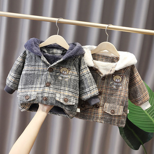Children's Winter Clothing, Kidsren's Winter Clothing, Baby Fleece Woolen Jacket, Boy Baby Girl Hooded Cotton Coat, New Winter Style