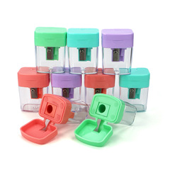 マカロンカラーフリップトッププラスチック鉛筆削り学生文具 613A-2 ミニカラー鉛