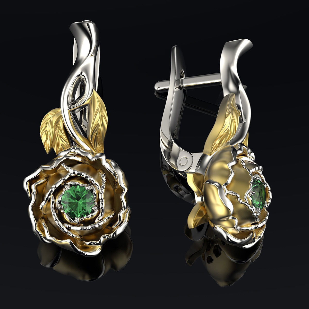 Fashionable copper earrings