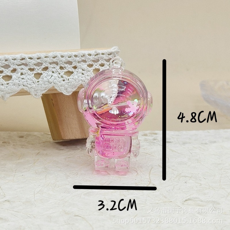 クリエイティブアクリルオイル漂流ボトルペンダントかわいい宇宙飛行士キーホルダーデスクトップ装飾品漫画ギフト卸売|undefined