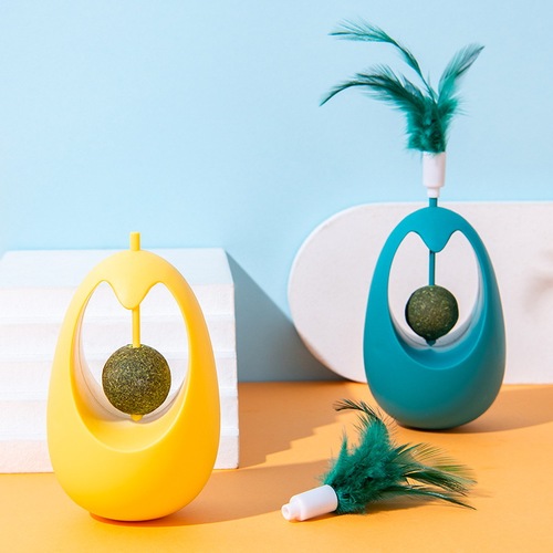 Catnip ball tumbler cat lollipop tea stick molar teeth cleaning wood Tianli cat snacks cat toys supplies