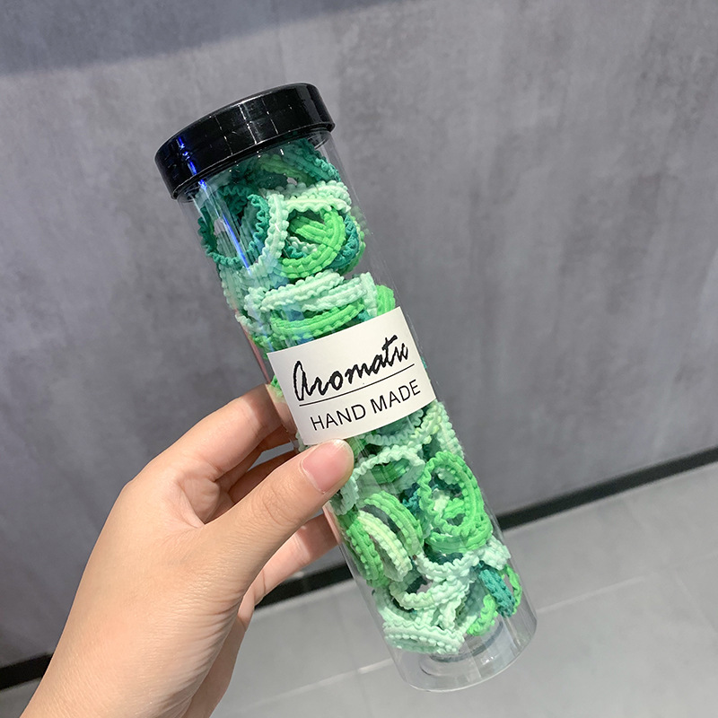 La banda de goma de los niños enlatados no duele el pelo cuerda de pelo del bebé banda de pelo de niña cuerda de pelo de alta elasticidad banda de goma cuerda de pelo de encaje