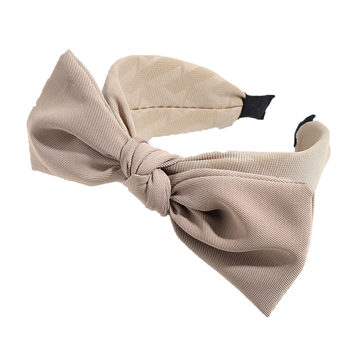 Nueva moda elegante gran arco de cabello estilo de la escuela tela tela banda de cabello temperamento toque de cabello universal mujer image 5