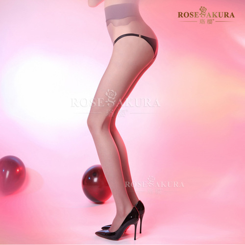 Luoying deep crotch 360 seamless stockings transparent toe seamless ultra-thin sexy pantyhose summer women's fun 8333