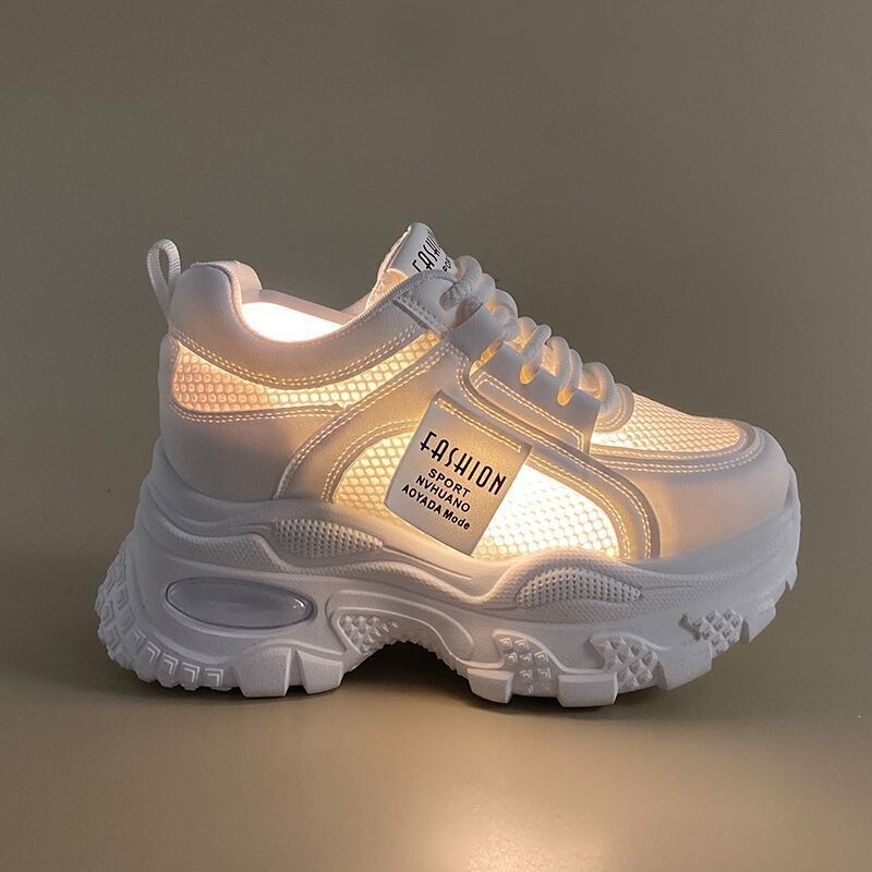Women's Summer Thin Hollow-Out Dad Shoes 5cm Height-Increasing Casual Shoes 2026 New Summer Thick-Soled Breathable Sports Shoes Women's Summer Thin Hollow-Out Dad Shoes 5cm Height-Increasing Casual Shoes 2026 New Summer Thick-Soled Breathable Sports Shoes