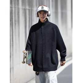 原宿ins百搭流行气质简约慵懒开衫毛衣文艺潮流日系新款时尚