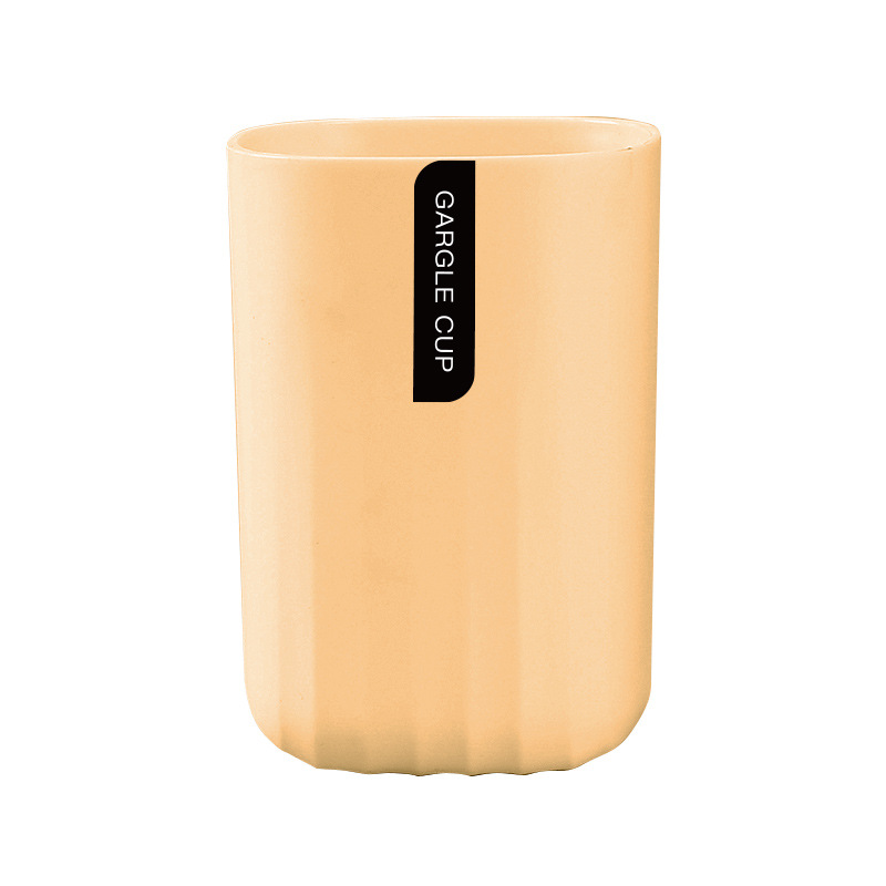 Sencillo Estilo nórdico cepillo de dientes taza baño color sólido onda patrón plástico cepillo de dientes almacenamiento taza de lavado simple enjuague bucal taza