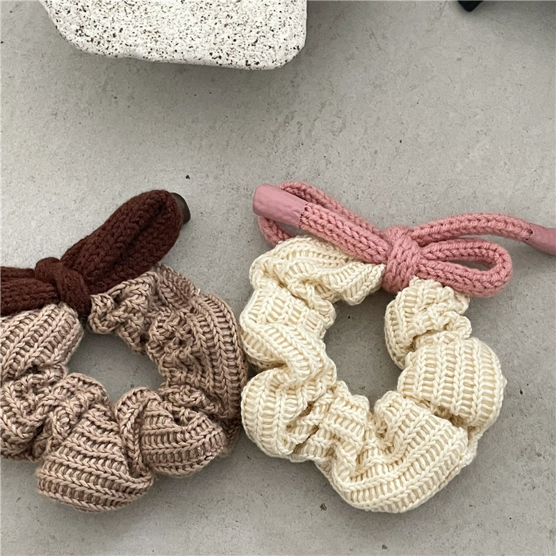 Fashion Bow Knot yarn Hair Tie 1 Piece4