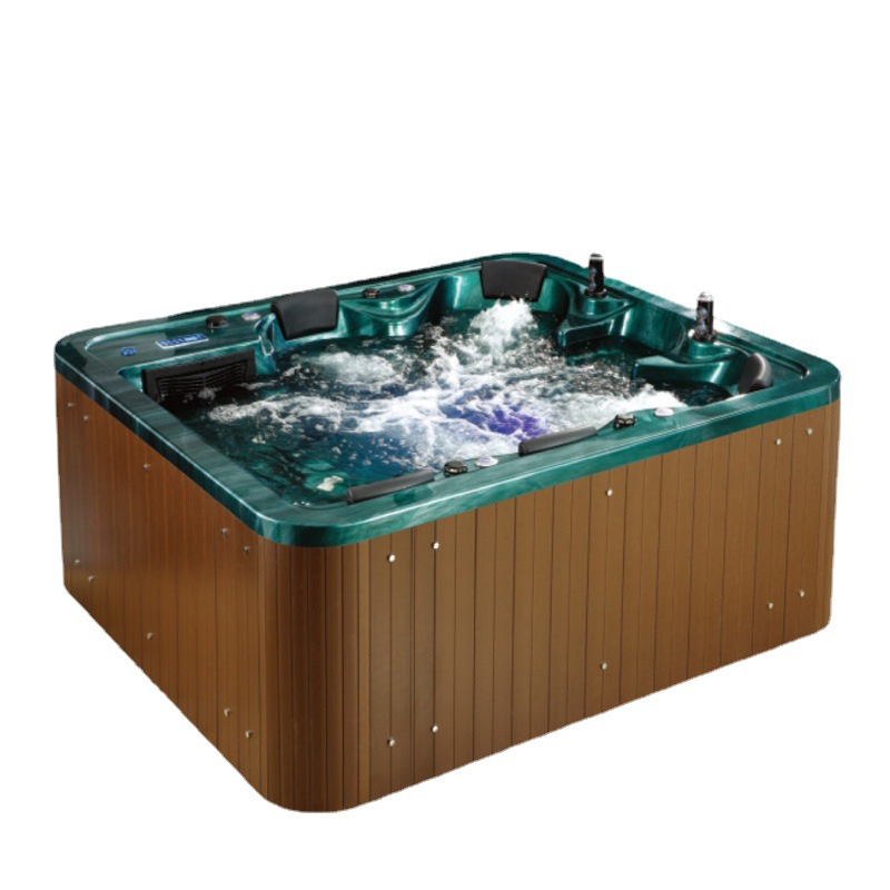 Villa patio al aire libre masaje bañera multi-Persona temperatura constante calefacción surf SPA burbuja piscina casa aguas termales piscina grande