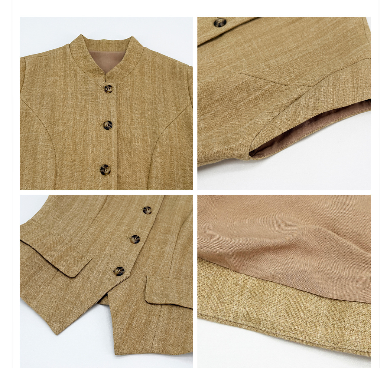 Bộ vest không tay quần dài phong cách tân cổ điển cao cấp 2026 — bộ đồ, Trang chủ, Quần dài chi tiết 2