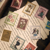 Stamps, retro sticker, decorations, stickers, scheduler