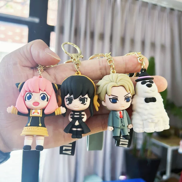 Cross-border Explosions Spy Playhouse Key Chain Aniya Fujie Doll Hand-made Model Ornaments Chimera Pendant