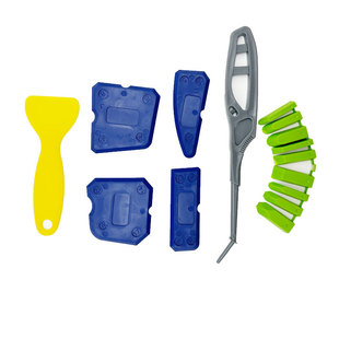 Cross-Border Beauty Seam Scraper and Decontamination Combination Set, Beauty Seam Construction Cleaning Glass Glue Scraper, Beauty Glue Caulking Device