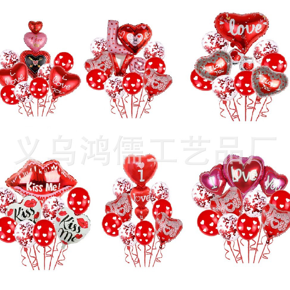 set de globos I LOVE YOU decoración para San Valentín bodas y fiestas venta caliente
