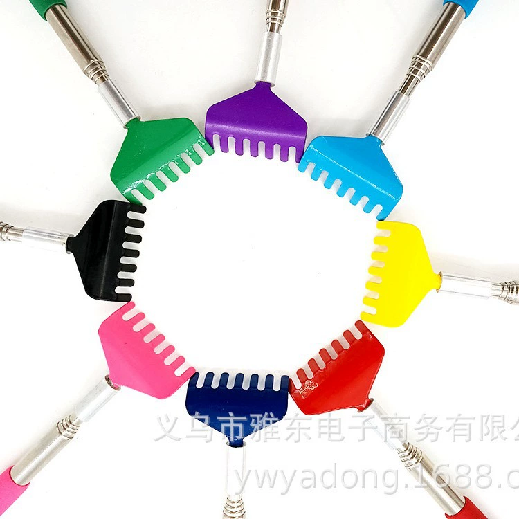 Seven-tooth retractable tickling artifact Retractable back scratching rake Itchy scratching bear claw stainless steel itchy scratching cat device