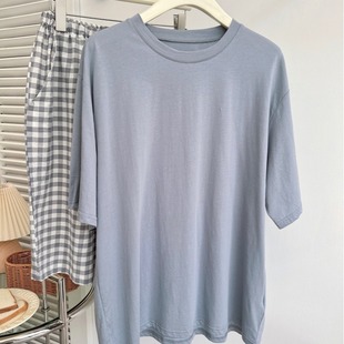 2024 Summer Modal Men's Pajamas Short Sleeve Cotton Washed Cotton Plaid Shorts Home Clothes suit