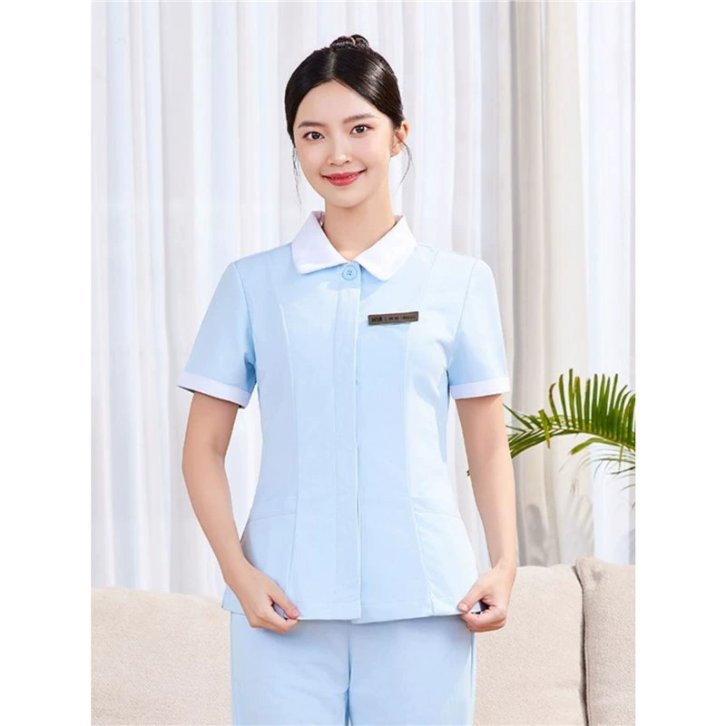 Бесплатная доставка Медицинская и эстетическая рабочая одежда Летняя одежда медсестры с короткими рукавами