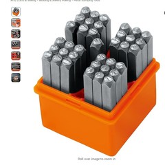 Horusdyアマゾン热い贩売アルファベット数字スチールプリントコンビネーションセット40クロムA-Z 0-9 97757