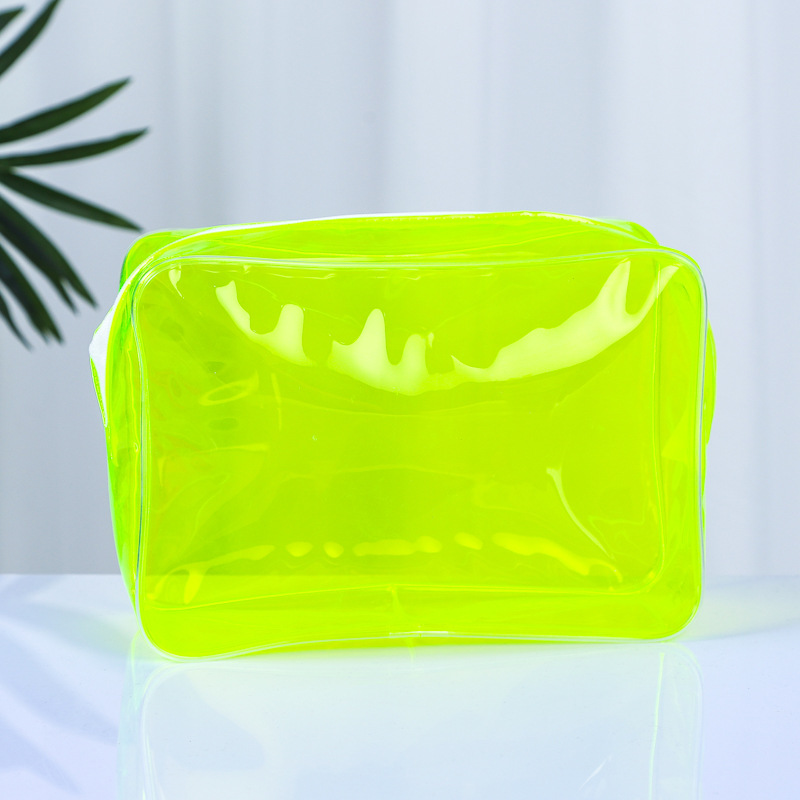 Bolsa de lavado de viaje de cuatro piezas Bolsa de cosméticos de PVC engrosada Bolsa de almacenamiento con cremallera impermeable y a prueba de polvo de gran capacidad image 9