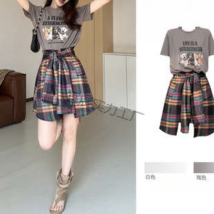 Summer Women's Clothing Is Paired with a Complete Set of Korean-Style Outfits. This Year's Popular Beautiful Cold Style Salt-Style Outfits and Skirts