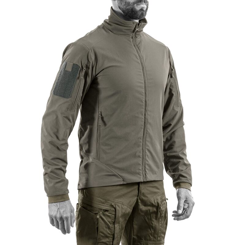 Classic Outdoor Uf Delta Tactical Softshell Jacket for Men, Spring and Autumn Windproof Stand-Collar Jacket with Multiple Pockets