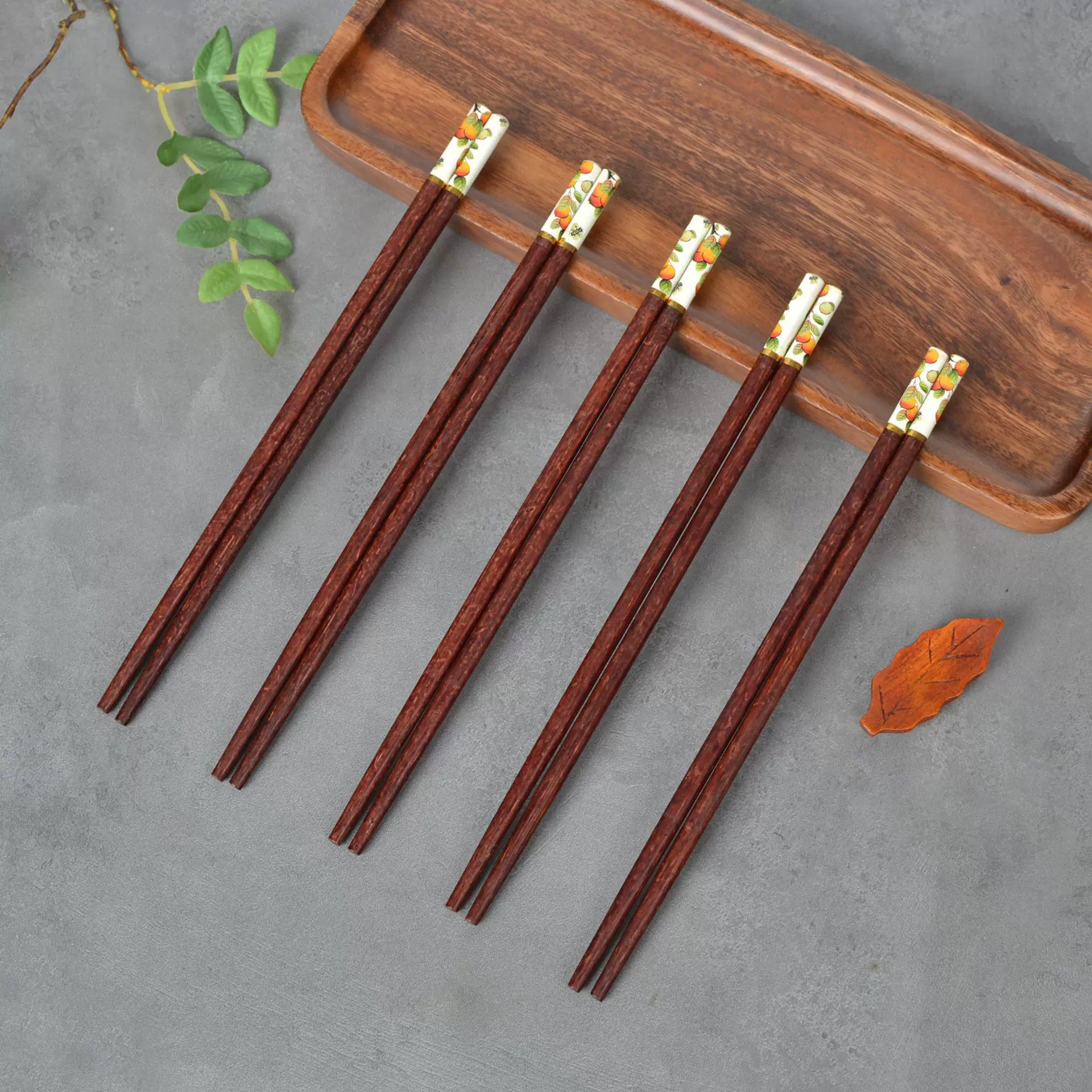 南平厂家批发家用筷子柿柿如意一盒10双健康简约竹制餐具