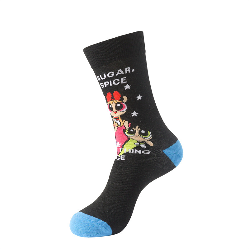 Men's Wholesale Trendy Socks Female Animation Cartoon Cotton Socks Comic Male Medium Tube Pirate Socks-5PRS 50 O1CN01zWTaDF1TrjeGKiYJD !!1004802436 0 cib