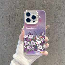 适用苹果15手机壳iPhone14PLUS可爱12/13PRO艺术11硅胶XS/XR防摔8