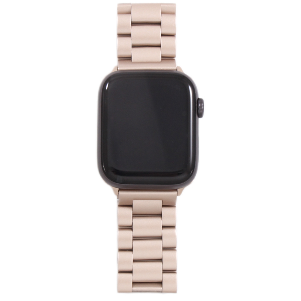 210g Weight Stainless Steel, Steel Belt Strap Material Watch band Classification 304 Stainless Steel, Metal Material Solid Color, Apple Pattern Elegant Style Elegant Solid Color Apple Stainless Steel Steel Belt Watch Band 7