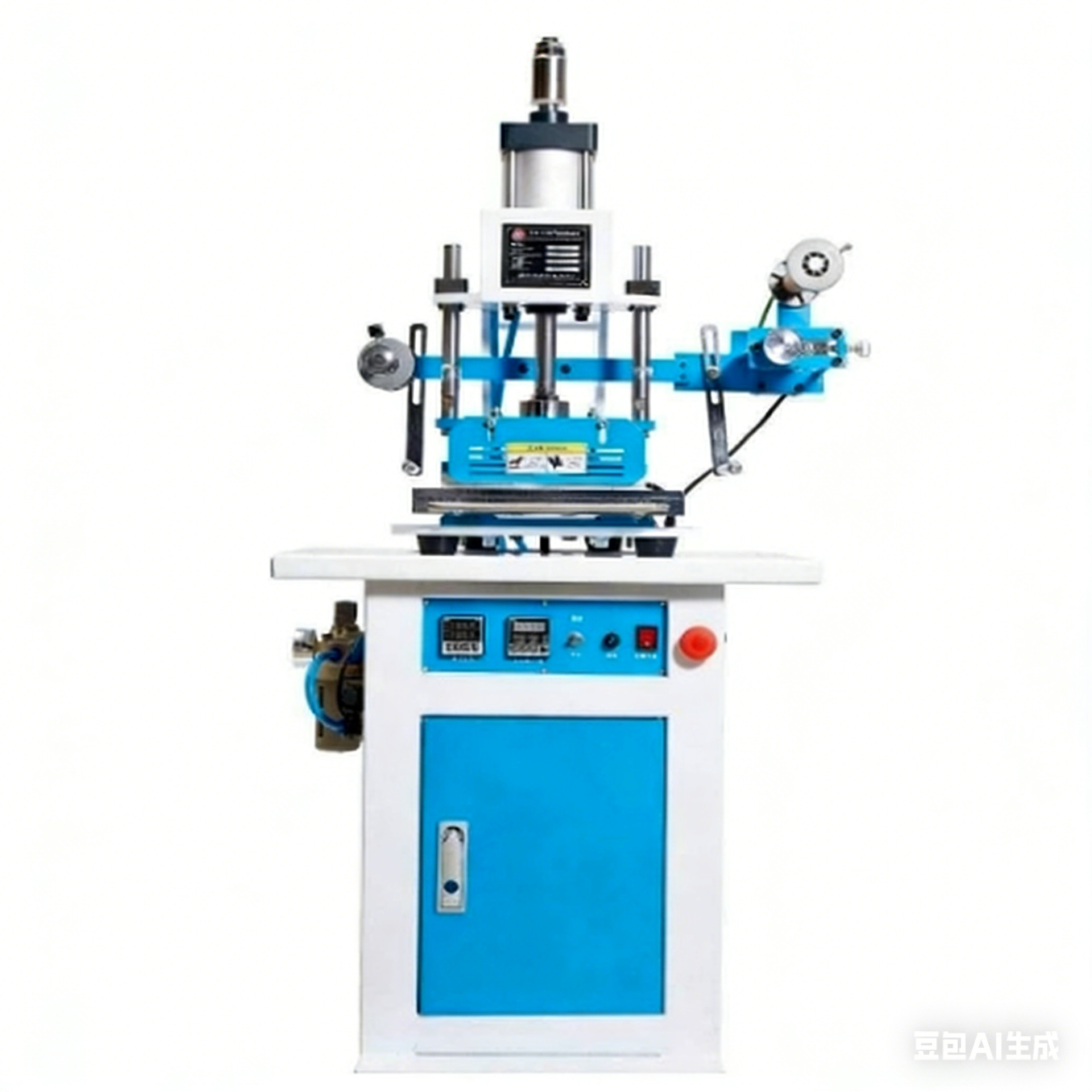 气动烫金机自动卷纸蛋糕盒烫印压痕压唛机对联名片微调烫金纸