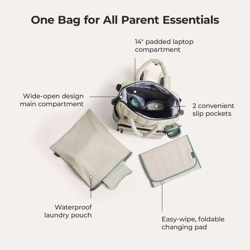 Amazon nueva estriada mama bolsa multifuncional mochila impermeable para salir bolsa de moda madre y bebé de gran capacidad