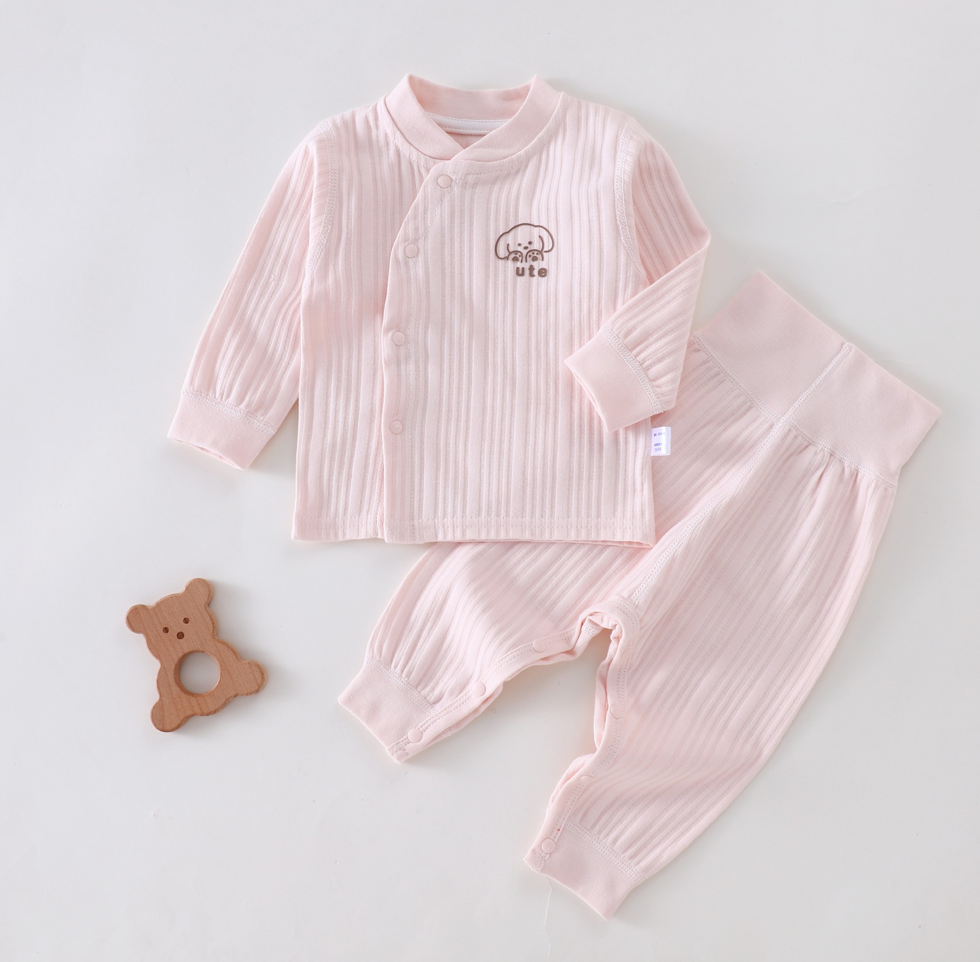 Capa de otoño de niños, pantalones de otoño de cintura alta para niños y niñas, ropa interior caliente para bebés de algodón nuevo